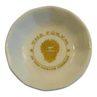 Vintage “The Forum of the Twelve Caesars” Restaurant Butter Pat, Mayer China Co., 1960s New York For Sale