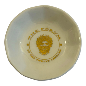 Vintage “The Forum of the Twelve Caesars” Restaurant Butter Pat, Mayer China Co., 1960s New York