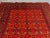 6'8" X 8'6" Vintage Turkmen Bashiri Soft Rug, Red & Brown Geometric Tribal Wool Pile Area Rug For Sale - Image 4 of 9
