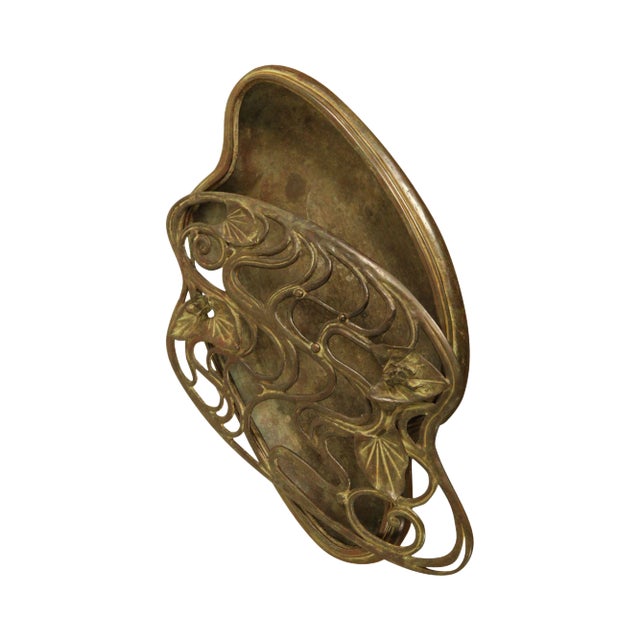 Painted Bronze Pond Form Censer With Frog and Lotus Blossom For Sale