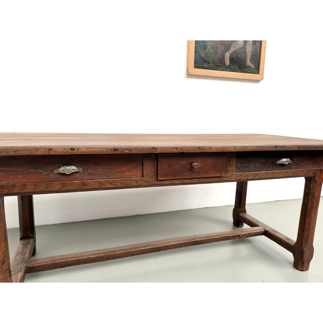 20th Century Oak Farmhouse Table, 1890s For Sale - Image 5 of 18