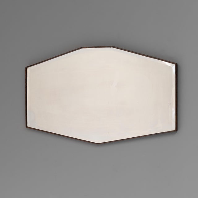 Vintage Oak Framed Mirror, 1930s For Sale - Image 6 of 6