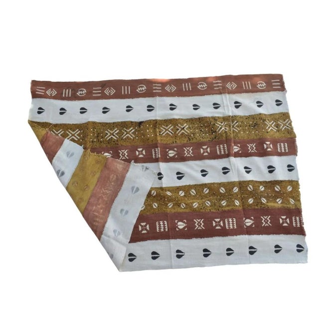Early 20th Century Mudcloth Multi Colored Textile Mali 62x45 Inch For Sale - Image 4 of 10