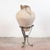 Metal Terracotta Amphora with Base, Set of 2 For Sale - Image 7 of 17