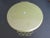 Beautiful example of the 1950s Kyes Moire Glaze metal coating technique in a large, round avocado green serving tray with...