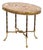 Louis XVI Style Brech d'Alep Marble Top and Gilt Metal Mounted Side Table For Sale