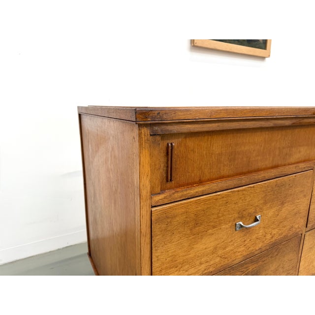 Vintage Oak and Glass Trade Counter from Siegel Paris, 1950 For Sale - Image 18 of 18