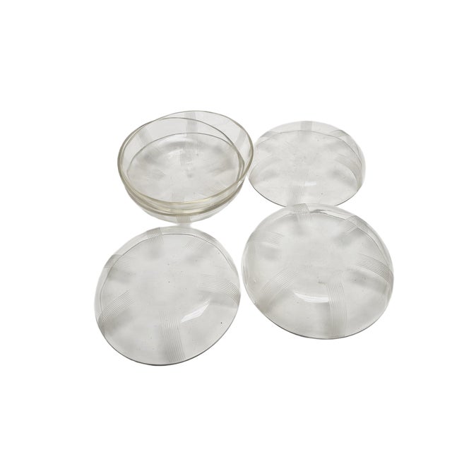 Vintage Art Deco Teller Pads for Desserts, 1930s, Set of 6 For Sale - Image 10 of 11