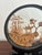 Small one-of-a-kind mid century Chinese cork diorama in a black lacquer shadow box. The intricate Asian scene is complete...