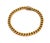 This authentic vintage curb link bracelet is crafted in solid 18k yellow gold and features a classic interlocking curb...