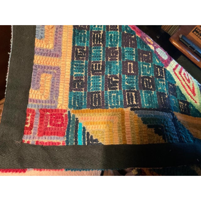 Decorative Wool Geometric Textile Wall Hanging For Sale - Image 9 of 9