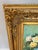French Country Mid Century Floral Oil Painting in Gold Ornate Frame For Sale - Image 3 of 9