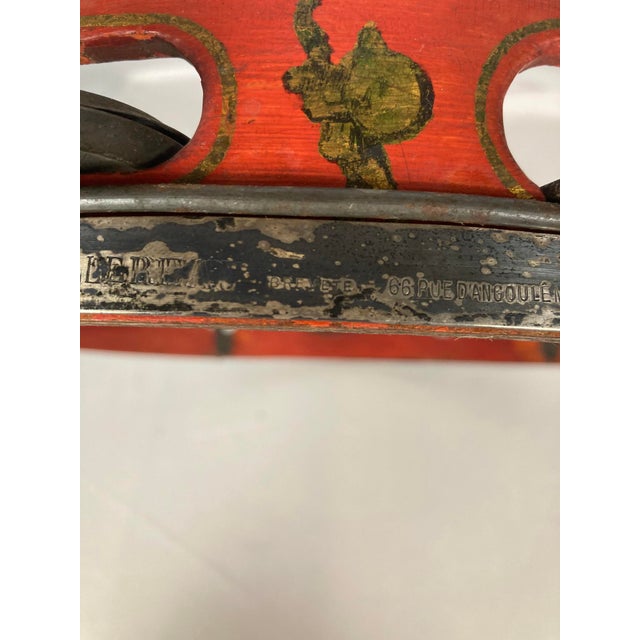 Millereau Paris Antique French Tambourine Tambour De Basque 12in C1879-1911 For Sale - Image 9 of 13