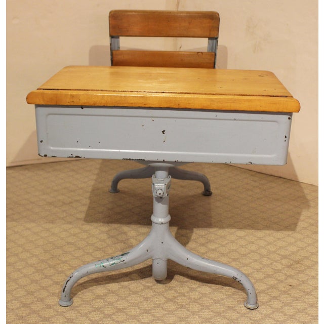 Mid-20th Century American Seating Company Child's School Desk For Sale - Image 11 of 16