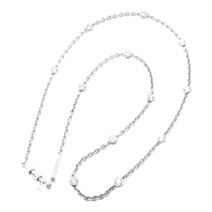 Cartier 18k White Gold 1.5ct Diamond By The Yard Chain Necklace