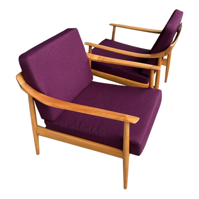 Mid-Century Lounge Chairs from Walter Knoll / Wilhelm Knoll, 1960s, Set of 2 For Sale