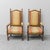 Antique Lounge Chairs in Wood and Fabric, 1890s, Set of 2 For Sale - Image 3 of 12