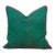 Royal Green Dotted Ahir Handloom Pillow For Sale