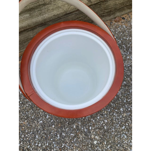 Chestnut Vintage Gant Gaither Xlarge Zoophisticates Foxhunt Leather Ice Bucket For Sale - Image 8 of 9