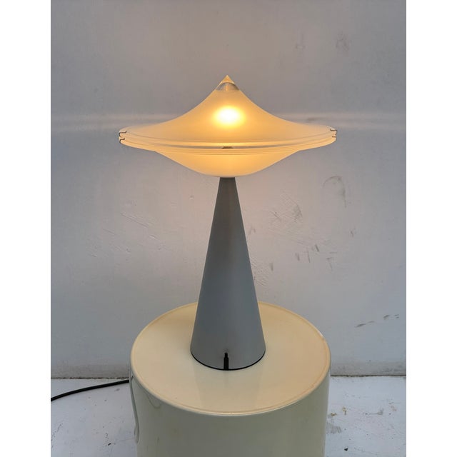Black Postmodern Alien Table Lamp by Cesare Lacca for Tre Ci Luce, 1970s For Sale - Image 8 of 8