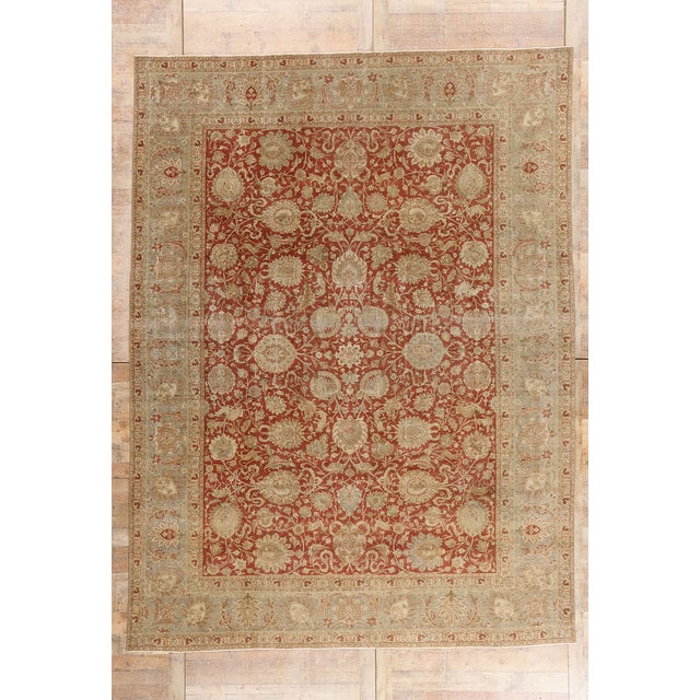 Antique Persian Tabriz Rug, 09'05 X 12'07 For Sale - Image 10 of 10