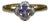 The Tecoma: Ladies 14K Gold Ring set with 0.35CTW Tanzanite and Diamonds For Sale