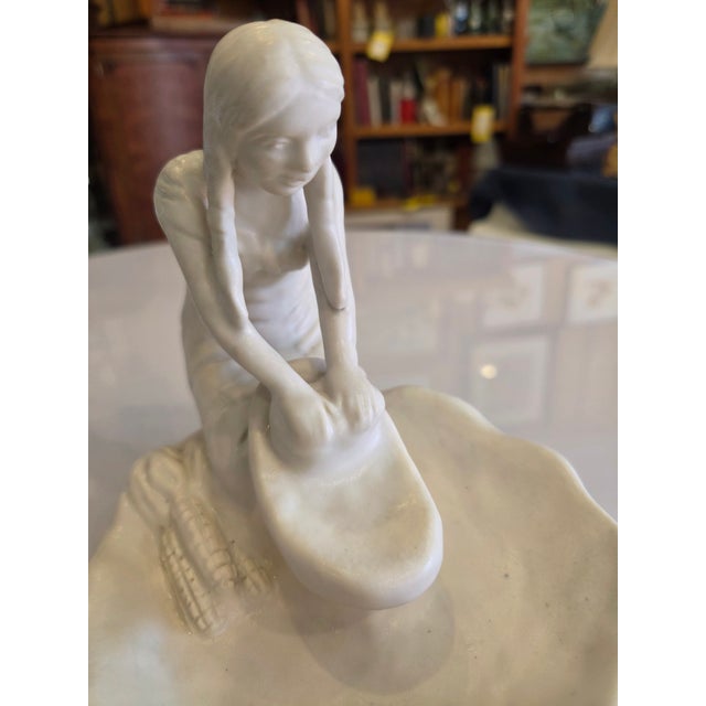 Van Briggle American Art Pottery Van Briggle Maiden White Color For Sale - Image 4 of 4