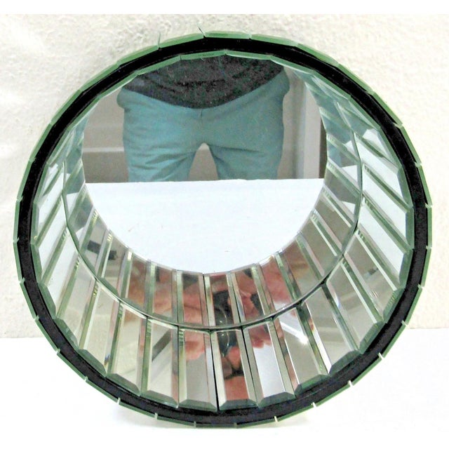 Matching Pair of Howard Elliott 99176 Prism Mirror Round Wall Decor Planter For Sale In Miami - Image 6 of 9