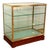 Brass and Elm Display Case, 1950 For Sale