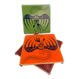 Tiles – Brazilian Artist Glazed Ceramic Set, Rio De Janeiro For Sale