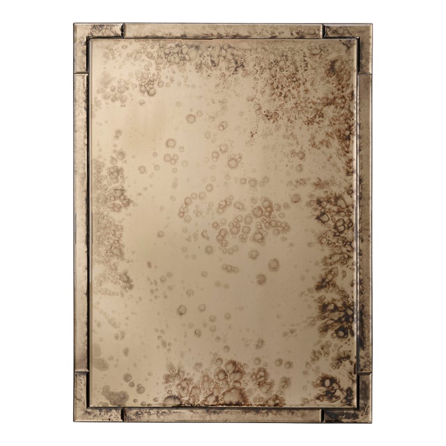 Jamie Young Versailles Antiqued Glass Rectangle Wall Mirror For Sale