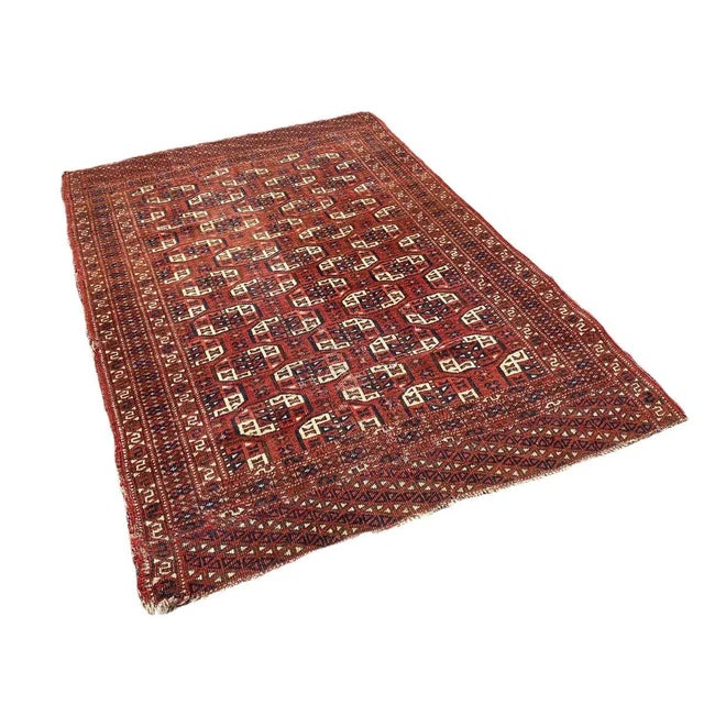 Textile Vintage Tekke Turkoman Rug For Sale - Image 7 of 11