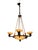 Metal Art Deco French Alabaster Chandelier, 1930s For Sale - Image 7 of 17