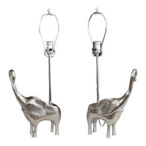 Mid 20th Century Robert Kuo Influence Sculptural Elephants - a Pair