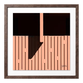 “Marrakesh 18” Giclee Archival Pigment Print 18x18 Framed in Walnut For Sale