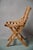 1950s Vintage Bohemian Folding Wooden Children's Chair, 1950s For Sale - Image 5 of 9