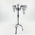 Rustic Hand Forged Iron Candelabra 26.5″ (67cm) Sculptural Spiral Single Candle Stand Antique Finish For Sale - Image 3 of 11