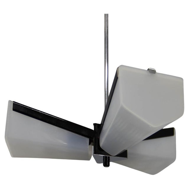 Mid-Century Plastic and Metal Chandelier attributed to Lidokov, Czechoslovakia, 1970s For Sale - Image 15 of 15