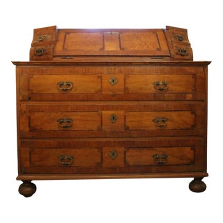 Mid 18th Century North German Baroque Tabernacle Counter-Height Secretary For Sale