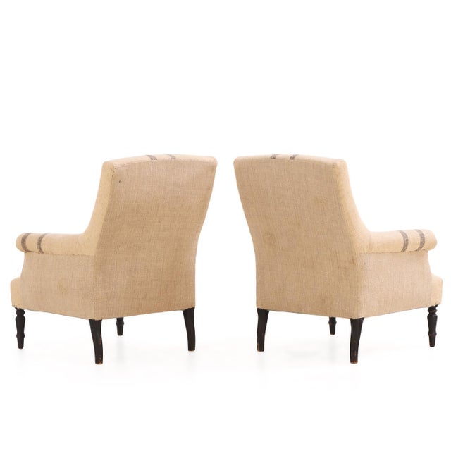 Wood Pair of French Napoleon III Library Chairs, C. 1860 For Sale - Image 7 of 7