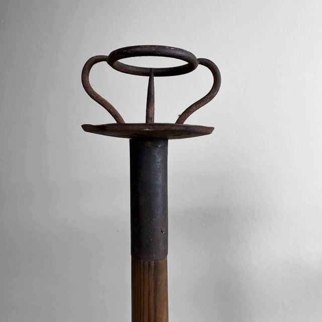 Taishō Japanese Shokudai Temple Candlesticks, 1920, Set of 3 For Sale - Image 13 of 17