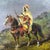 Campaign Antique Arthur Lumley (1837–1912) Original Oil Painting “An Arab Advance” For Sale - Image 3 of 12
