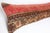 Textile Handwoven Decorative REd&Brown Tone Lumbar Rug Pillow Cover -13'' X 44'' For Sale - Image 7 of 9