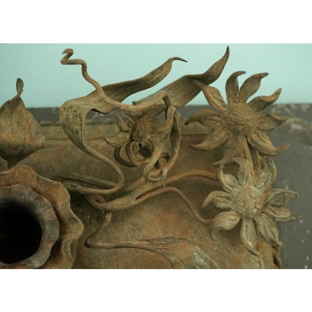 Antique Art Nouveau Inkwell in Wrought Iron, 1890s For Sale - Image 15 of 18