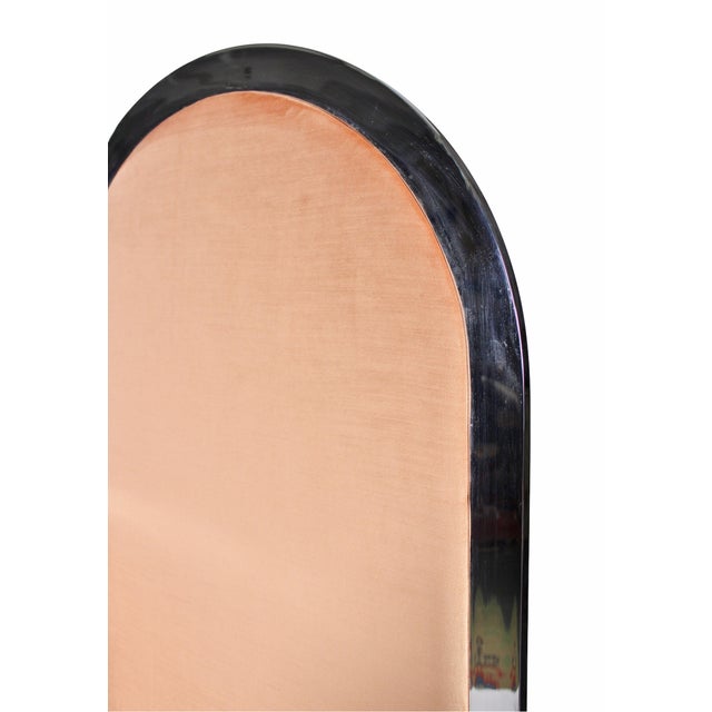 Mid-Century Modern Staggered Chrome Dressing Folding Screen Attributed to Arthur Umanoff For Sale - Image 10 of 11