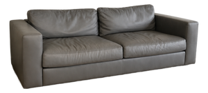 Design Within Reach Reid Sofa 86"- Gray Leather