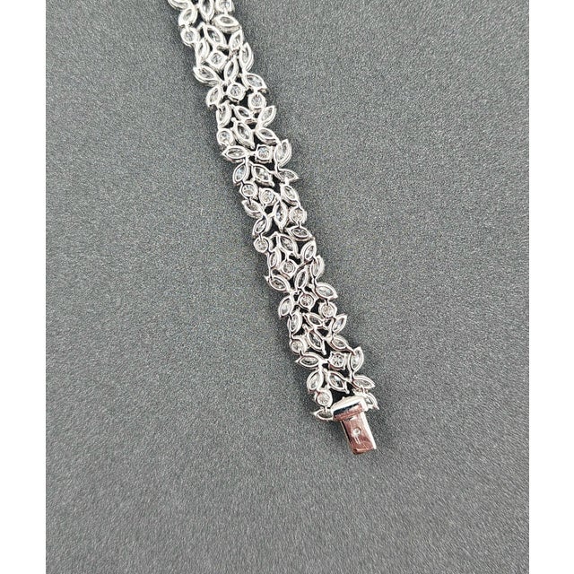 19.47 Ct Marquise & Round Diamond Bracelet For Sale In Chicago - Image 6 of 8