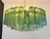 Mid-Century Modern Large Murano Glass Chandelier with 101 Green Alabaster Glass Tube, 1990s For Sale - Image 3 of 18