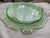 Anchor Hocking 1930s Green Depression Uranium Glass Footed Cake Plate For Sale - Image 4 of 11