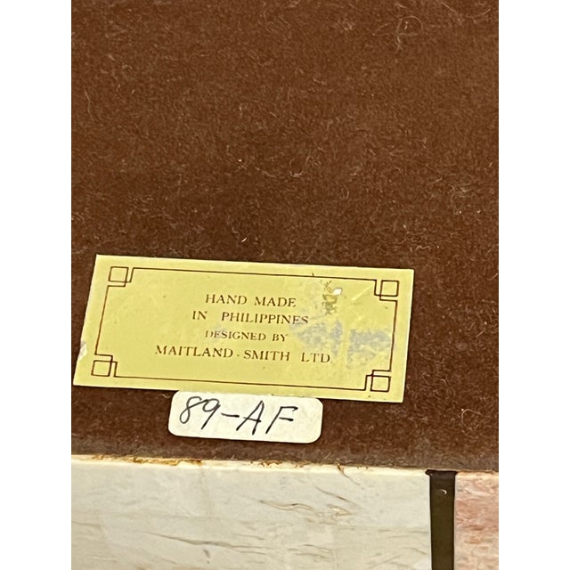 Vintage Maitland Smith Tessellated Marble and Brass Inlaid Box For Sale In Philadelphia - Image 6 of 6